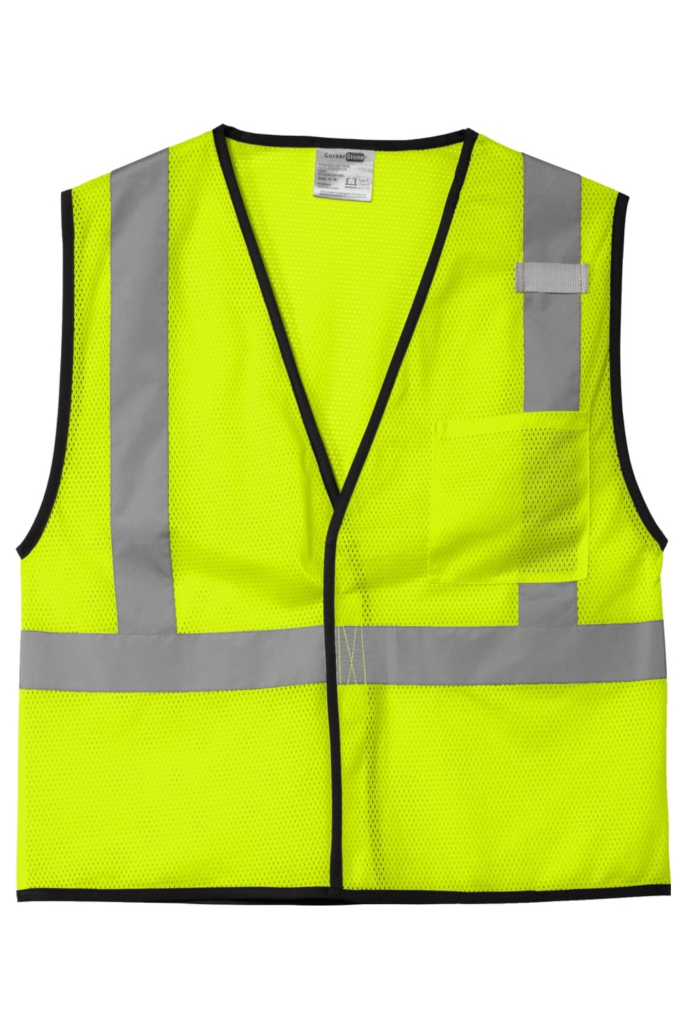 CornerStone ANSI 107 Class 2 Economy Mesh One-Pocket Vest
